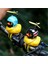 Kırmızı Alev Işıkları Stili Bisiklet Işıkları Korna Alışveriş Merkezi Sarı Bisiklet Ördeği Bisiklet Zili Aydınlıknormal Airscrew Kask Ördek Ducky Dicycle Rüzgar Motoru Sürme (Yurt Dışından) 3