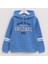 Erkek Çocuk Şardonlu Kapüşonlu Sweatshirt - 15383 - Mavi 1
