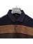 Erkek Uzun Kol Polo Yaka Sweat - DSR-2201 - Lacivert - Kahve 2