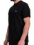 Ağır Kumaş Regular Fit Tshirt - Bej Nakışlı Basic Siyah Tişört 2