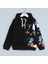 Erkek Çocuk Uzun Kol Şardonlu Kapüşonlu Renkli Baskılı Sweatshirt - 16735 - Siyah 1