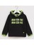 Erkek Çocuk Uzun Kol Sweatshirt - 15789 - Siyah 1