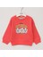 Kız Çocuk Bisiklet Yaka Sweat - 32280 - Vanilya 1