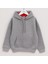 Erkek Çocuk Kapüşonlu Kanguru Cep Sweatshirt - 16099 - Antrasit 1