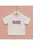 Kız Çocuk Kısa Kol Baskılı Tişört - 32421 - Pudra 1