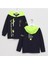 Erkek Çocuk Kapüşonlu Mevsimlik Sweatshirt - 15767 - Siyah 1