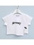 Kız Çocuk Kısa Kol Tişört - 32408 - Beyaz 1