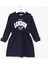 Kız Çocuk Uzun Kol Elbise - 42458 - Lacivert 1