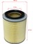 Mitsubishi Canter Turbosuz (FE515,FE519,FE635,FE639,FE659,FE839,4D32,4D34) 1996-2005 Hava Filtresi 2