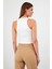 Kadın Sandra Fildişi Halter Top Crop Atlet 4