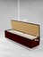 Vetra V2 Sandıklı Puf Bordo Dilimli Model Sandıklı Bench Sandıklı Yatak Ucu Bankı 2
