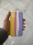iPhone 11 Uyumlu Rainbow Renkli Şeritli Lansman Silikon Darbe Emici Telefon Kılıfı 1