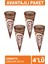 Cornetto Çikolata 125 ml x 4 1