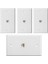 Bağlantı Noktalı Ethernet Duvar Plakası, RJ45 Keystone Dişi - Dişi Sıralı Bağlayıcı Eklemeli Keystone Jack Duvar Plakası (Yurt Dışından) 1