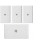 Bağlantı Noktalı Ethernet Duvar Plakası, RJ45 Keystone Dişi - Dişi Sıralı Bağlayıcı Eklemeli Keystone Jack Duvar Plakası (Yurt Dışından) 2