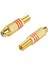 Rca Konnektör Fişi, 12'li Paket Rca Dişi Fiş Vidaları Ses Video In-Line Jack Adaptörü Altın Kaplama Lehim Tipi, Altın (Yurt Dışından) 2