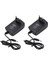 2x Ab Tak Ac 100-240V - Dc 5V 2A Adaptör Dönüştürücü Şarj Cihazı 3.5mm Siyah (Yurt Dışından) 1