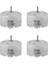 4x RF-500 TB-12560 Dc 1.5 - 12 V 2700 U/mın Rölanti Hızı 32 mm Çaplı Dc Motor Gümüş (Yurt Dışından) 1