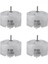 4x RF-500 TB-12560 Dc 1.5 - 12 V 2700 U/mın Rölanti Hızı 32 mm Çaplı Dc Motor Gümüş (Yurt Dışından) 2