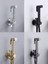 Püskürtücü Altın Tarzı Duvara Monte Tuvalet Duş Bide Musluk Seti Chromeblackgoldgun Metal Gri Banyo Tuvalet Bahar Pvc Ss Hortum (Yurt Dışından) 2