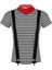 Siyah Stil Xxl Erkek Yetişkinler Fransız Mime Sanatçısı Sirk Sirk Ustası Cosplay Kostüm Kıyafet Bere Eşarp ile Çizgili T-Shirt Askı Eldiven Setleri (Yurt Dışından) 5