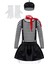 Siyah Stil No.14 Boyutu Çocuk Kız Mime Aritist Sanatçı Palyaço Sirk Cosplay Kostüm Baskı Jartiyer ile Tops Etek Eşarp Bere Şapka ve Eldiven Seti (Yurt Dışından) 1