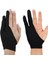 Siyah Stil S Beden Siyah Renk Iki Parmak Boyama Eldivenleri Çizim Dokunmatik Kalem Için Anti-Touch Ter Geçirmez Anti-Kirlenme Unisex Boyama Eldiven (Yurt Dışından) 3