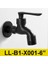 B1-X001-6 Stili Siyah Pirinç Duvar Bibcock Banyo Köşe Çamaşır Makinesi Musluk Dış Açık Bahçe Banyo Tuvalet Küçük Paspas Havuz Muslukları Vintage (Yurt Dışından) 1