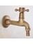 AAV316 Tarzı Pirinç Retro Antik Pirinç Tek Kolu Mutfak Musluk Duvara Monte Çamaşır Banyo Paspas Su Dokunun Bahçe Çamaşır Makinesi Musluk AAV313 (Yurt Dışından) 1