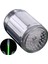 Yeşil Renk Stili 3 Renk 7 Renk Değişen Glow Light-Up LED Mutfak Musluk Duş Dokunun Yenilik Aydınlık Musluk Memesi Başkanı Işık Banyo Işık (Yurt Dışından) 5