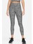 Dri-Fit Mid Rise Leggings 7/8 3 Cepli Toparlayıcı Tayt Siyah Gri 1