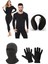 Belifanti Collection Unisex Termal Içlik Alt Üst Takım Polar Maske Polar Eldiven Polar Kulaklık Set Siyah 1