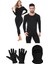 Belifanti Collection Unisex Termal Içlik Alt Üst Takım Termal Maske Polar Eldiven Set Siyah 1