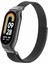 Xiaomi Mi Band 8 Uyumlu Kordon Mıknatıslı Hasır Örgü Paslanmaz Metal Kordon 1