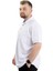 Mode Xl Battal Beden Erkek Tshirt Polo Yaka Cepli Klasik Pike 20552 Beyaz 2