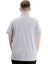 Battal Beden Erkek Tshirt Polo Yaka Cepli Klasik Pike 20552 Gri Melanj 4