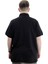 Battal Beden Erkek Tshirt Polo Yaka Nakışlı Klasik Pike 20553 Siyah 4