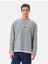 4WAM70245MK 044 Grı Erkek Jersey Sweatshırt 3