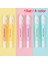 6 Adet Şeker Renk Çift Kafa Fosforlu Kalem Kırtasiye Marker Ofis Okul Seti (Yurt Dışından) 1