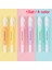6 Adet Şeker Renk Çift Kafa Fosforlu Kalem Kırtasiye Marker Ofis Okul Seti (Yurt Dışından) 2