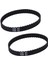 2x Parlatıcı Hız Kontrol Tahrik Kauçuk Triger Kayışı 50 Diş 10MM Geniş 100XL (Yurt Dışından) 1