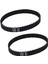 2x Parlatıcı Hız Kontrol Tahrik Kauçuk Triger Kayışı 50 Diş 10MM Geniş 100XL (Yurt Dışından) 2