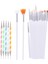 20PC Uv Jel Tırnak Sanat Tasarım Seti Süsleyen Boyama Çizim Lehçe Fırça Kalem Araçları (Yurt Dışından) 1