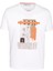 Erkek Tişört Bisiklet Yaka Beyaz Pamuk Slim Fit Baskılı T-Shirt Ncs Jeans 1228 1