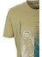 Erkek Tişört Bisiklet Yaka Olive Pamuk Slim Fit Baskılı T-Shirt Ncs Jeans 1209 3