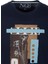 Erkek Tişört Bisiklet Yaka Lacivert Pamuk Slim Fit Baskılı T-Shirt Ncs Jeans 1228 5