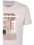 Erkek Tişört Bisiklet Yaka Bej Pamuk Slim Fit Baskılı T-Shirt Ncs Jeans 1228 2