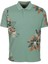 Erkek Polo Yaka Tişört Çağla Pamuk Slim Fit Ribana'lı Kol Floral Desenli T-Shirt Ncs Jeans 1189 1