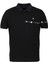 Erkek Polo Yaka Tişört Siyah Pamuk Slim Fit Ribanalı Kol Nakışlı T-Shirt Ncs Jeans 1169 1