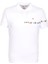 Erkek Polo Yaka Tişört Beyaz Pamuk Slim Fit Ribanalı Kol Nakışlı T-Shirt Ncs Jeans 1169 1